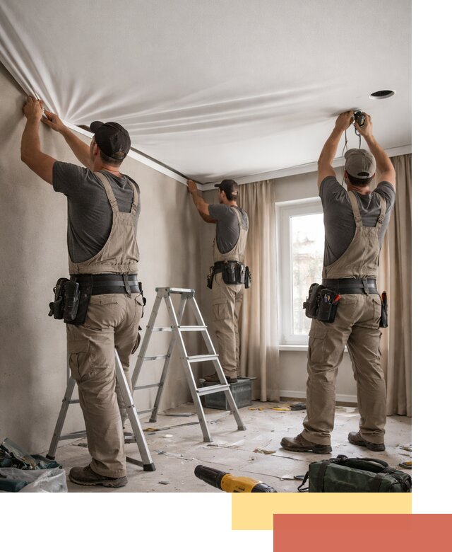 Монтаж матового натяжного потолка в Ишиме качественно и быстро