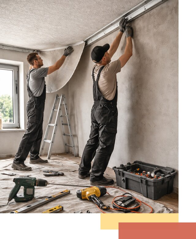 Монтаж фактурного натяжного потолка в Ишиме качественно и быстро