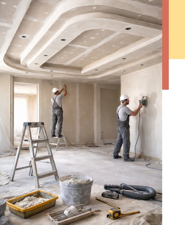 Многоуровневый потолок из гипсокартона в Ишиме от 779 руб. под ключ | ОТДЕЛОЧНИК-Шм