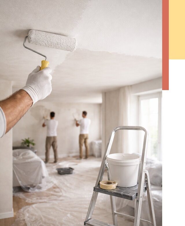 Покраска потолка акриловой краской в Ишиме от 2598 руб. | ОТДЕЛОЧНИК-Шм