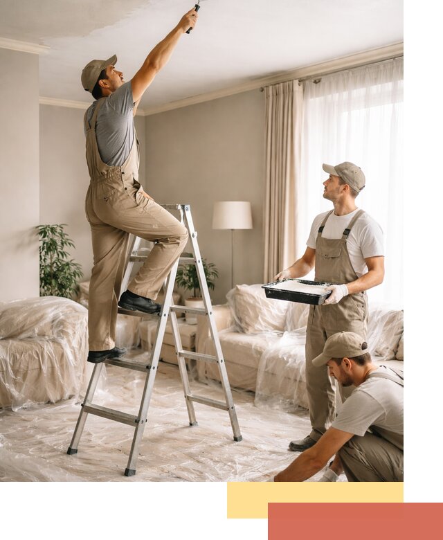 Покраска потолков акриловой краской в Ишиме качественно и быстро